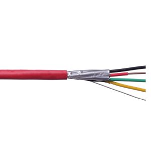 0.5mm² Solid CU FR Fire Resistant Cable Shielded 4C Security And Alarm System