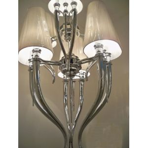 Pottery barn chandelier with Lampshade Art Iron Pendant lamp (WH-MI-48)