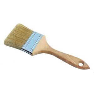 China White Polyester Bristle Brush 3 Inch Chip Brush Natural Wood Handle on sale