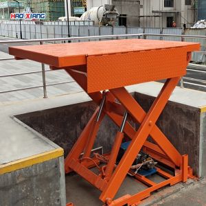Anti Skid 10T Stationary Scissor Lift Platform With 4650mm Max Height