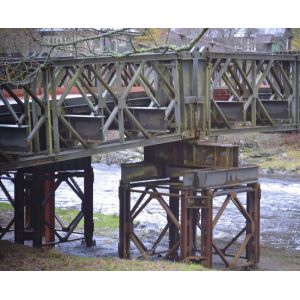 Material Steel AISI Temporary Bridge Structures For Car