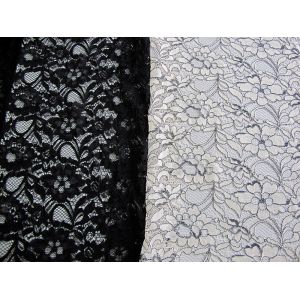 Guipure Corded Lace Fabric , Shrink-Resistant Polyester Nylon Fabric CY-LW0633