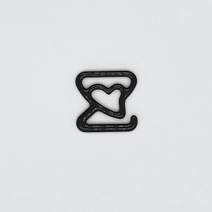 Black 12mm Bra Adjustable Hooks Environmental Friendly