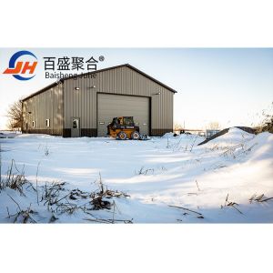 Small Prefab Warehouse Building with Wind Load 200 Km/h Heavy Prefab Metal
