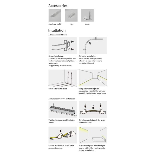 Outdoor Swimming Pool IP68 PU Neon Flex Light DC12V / 24V Waterproof LED Neon Flex Strip