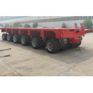 Multi Rotary Axles 100-300 Ton Hydraulic Modular Trailer For Heavy Machine
