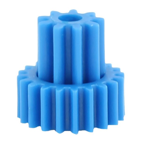 Double Gears High Precision Gears Of Plastic Gear Moulding In Blue Color