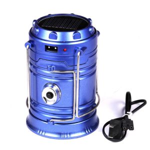 6 LED Solar Camping Light ,with Rechargeable Battery .