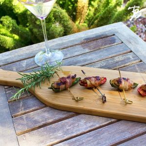 Custom Shaped Bamboo Chopping Block High Strength For Home / Restaurant