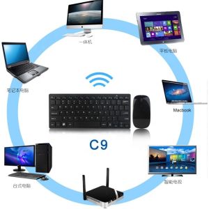 2.4G Wireless Mini Keyboard And Mouse Combo With Mouse Silent Key