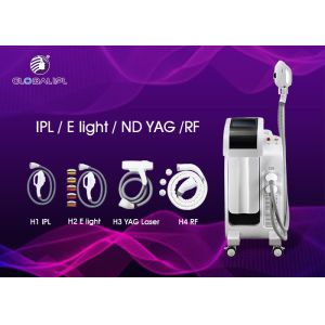 4 In 1 RF E Light ND YAG IPL Laser Hair Removal Machine 10MHz RF Frequency