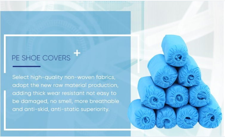Waterproof Non Skid Laminated Plastic Disposable Shoe Cover