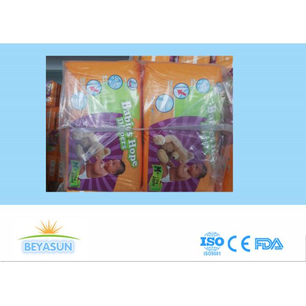 Quality 100% Usable High Absorbency Custom Printed Disposable Diapers  Clear Polybag Pack wholesale