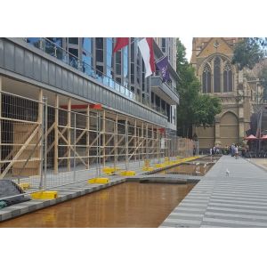 Portable Temporary Fence Panels Hot Dipped Galvanized 42 Microns Australian