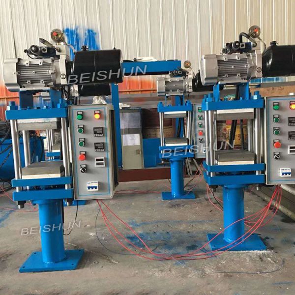 Quality PLC Column Type Rubber Making Machine Lab Rubber Vulcanizing Press Machine wholesale