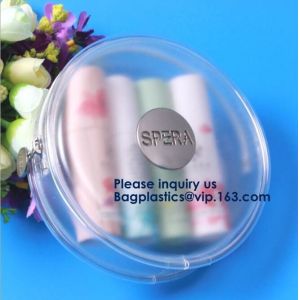 Non-Toxic Odorless Clear Transparent PVC Slider Zipper Bag With Custom Logo