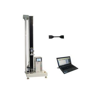 Single Column Computerized Tensile Tester With Large Deformation Extensometer