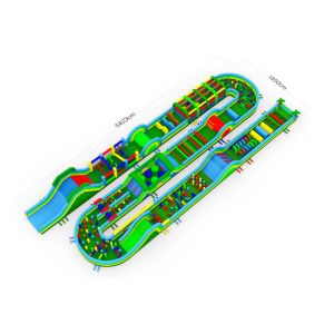 Best Lead Free Pvc Tarpaulin Material Custom Inflatable Obstacle Course