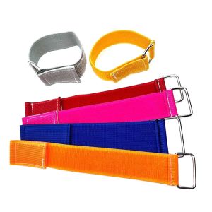 Colorful Iron Buckle Elastic Hook And Loop Tape Elastic Loop Fastener For Waist