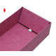 Pink Folding Cardboard Rectangular Gift Box With Flap Lid