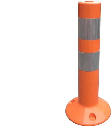 18" PU Safety Road Divider Post Reflective Spring Post