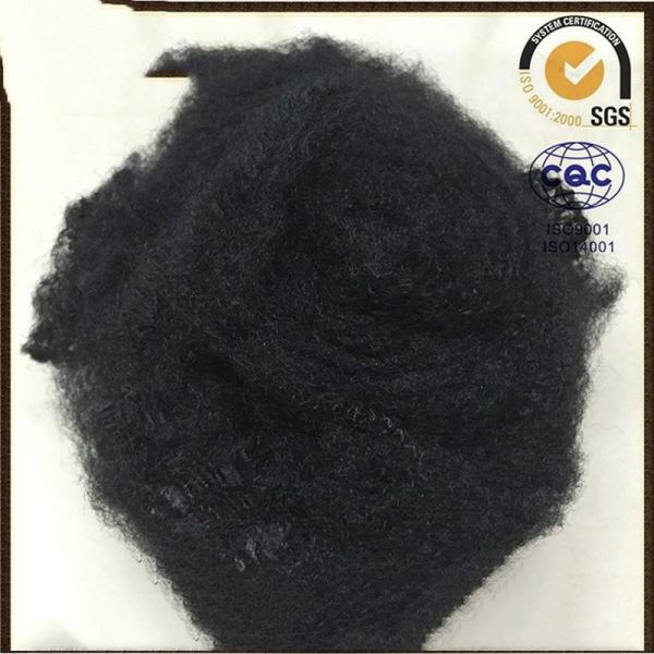 Quality Black Recycled Polyester Fiber Polyester Yarn Raw Material 1.5D To 20D wholesale