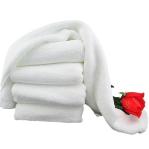 China 70*140cm(27''*55'') pure white plain dyed custom China 5 star hotel Topgrade 100% cotton h on sale