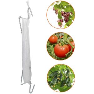 Nylon Polypropylene Tomato Tying Twine 7200D 9000D With Iron Support Hooks