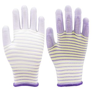 NBW-PT303 Zebra Pattern PU Palm Gloves 13 Gauge Protection