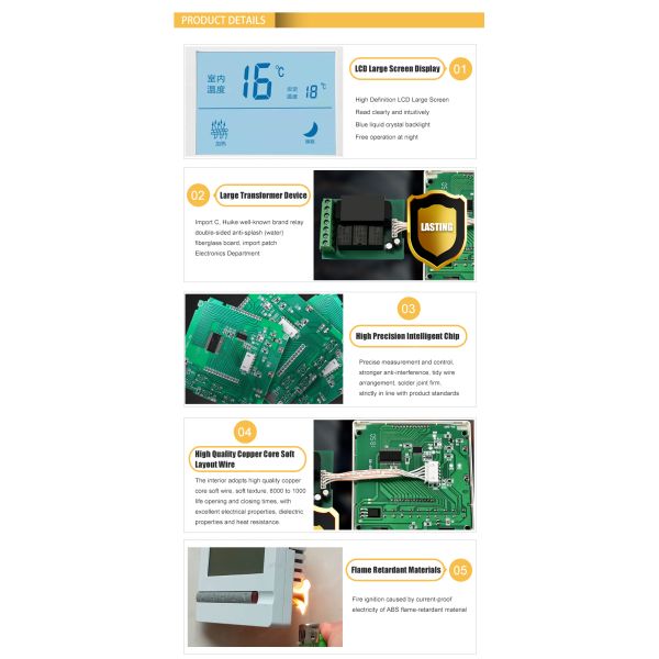 Programable 3 Speed Fan Thermostat AC220V Digital Ac Thermostat