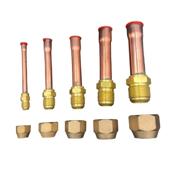 Quality 1/4\" 3/8\" 1/2\" 5/8\" 3/4\" Refrigeration Charging Valve With Flare Connector For Copper Tube Pipe wholesale