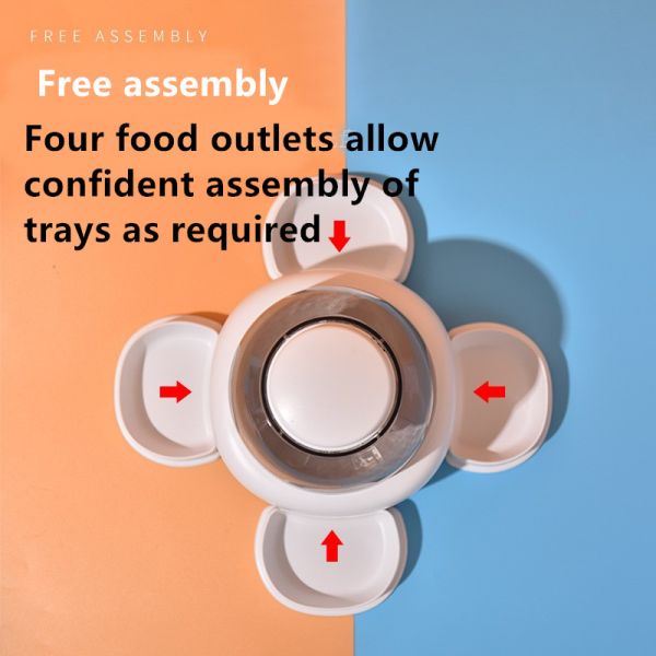 Slow Pet Automatic Feeder Dog Press Leaky Food Device