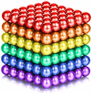 Rainbow Colorful Neodymium Cube Magnetic Balls 216pcs 512pcs 1000pcs