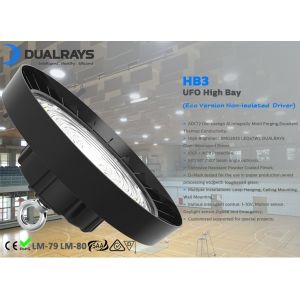 China Dualrays 150W HB3 Industrial UFO LED High Bay Light for Warehouse Application 5 Year Warranty on sale