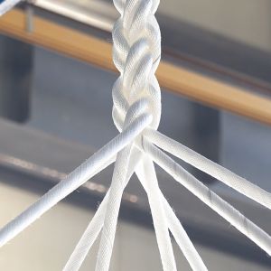 White Color Marine Polyester Braided Rope For Ship Towing Mooring UV Resistance