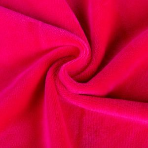 Short Plush Velvet Fabric 95%Polyester 5%Spandex Elastic Customized Color Plain