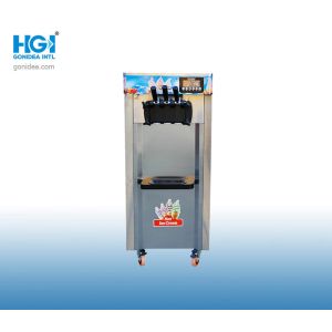 SASO Commercial Stainless Steel Soft Serve Ice Cream Machine 110V 51.5in R22a