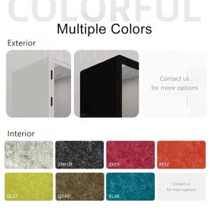 35dB Sound Insulation Soundproof Booth with 7-Layer Acoustic Structure and 3