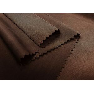 200GSM 85% Polyester Knitting Fabric Elasticity For Underwear Elegant Brown