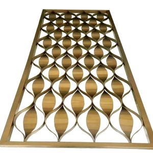 Multi-Functional Metal Handicraft Gold Color Interior Wall Partition Dividers