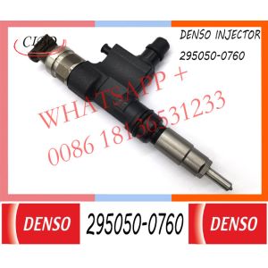 Genuine new fuel injector 295050-0760 for HINO N04C 23670-E0250 23670-E0380