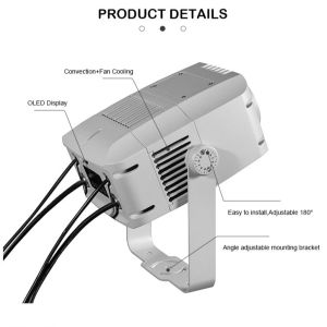 60W Outdoor RGBW Colorful Water Pattern LED Projector Ip65 Waterproof Landscape