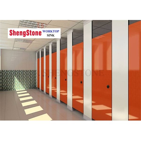 Airport Phenolic Toilet Partitions , Easy Clean Compact Laminate Toilet