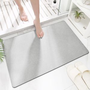 Foldable Water Absorbent Easy Clean Mat for Floor Modern Style Diatomaceous