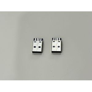 High-Durability USB 2.0 AM Connector – Integrated Solder-Type Black Housing Gold