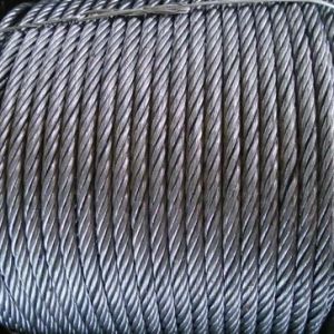 13mm Steel Core High Carbon Triple Strand Twisted Steel Wire Rope Marine