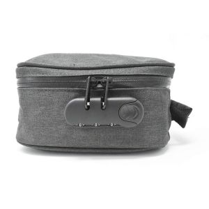 Polyester Fabric Smell Proof Bag Carbon Lined Compression Type With Compartments