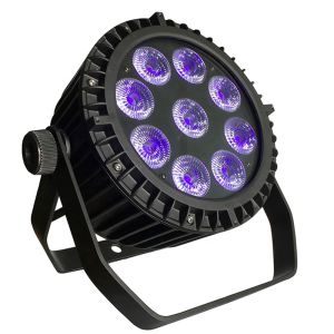 90W DMX LED Par Lights , 9*10W Big Lens RGBW 4 In 1 Outdoor LED Par Lights