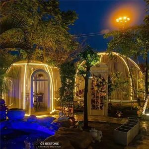 Wind Resistance Plastic Dome Tent Solid Sheet Patio Bubble Dome