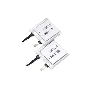 3.7V 30mAh Li Ion Rechargeable Battery 012323 KC Certificated
